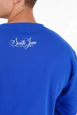 Sweat Logo Signature Bleu Fonce