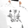 Sweatshirt Imprime Tarot Blanc