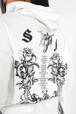 Sweatshirt Imprime Tarot Blanc