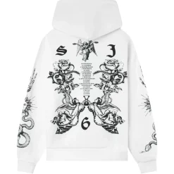 Sweatshirt Imprime Tarot Blanc
