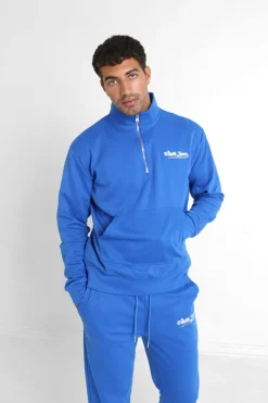 Sweatshirt Retro Logo Bleu Fonce
