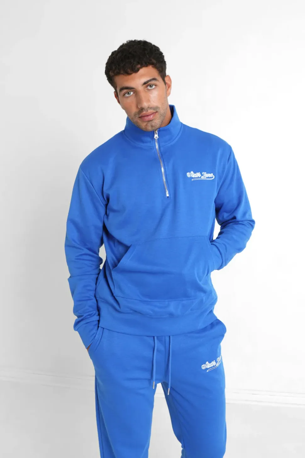 Sweatshirt Retro Logo Bleu Fonce