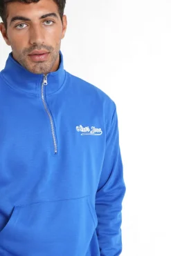 Sweatshirt Retro Logo Bleu Fonce