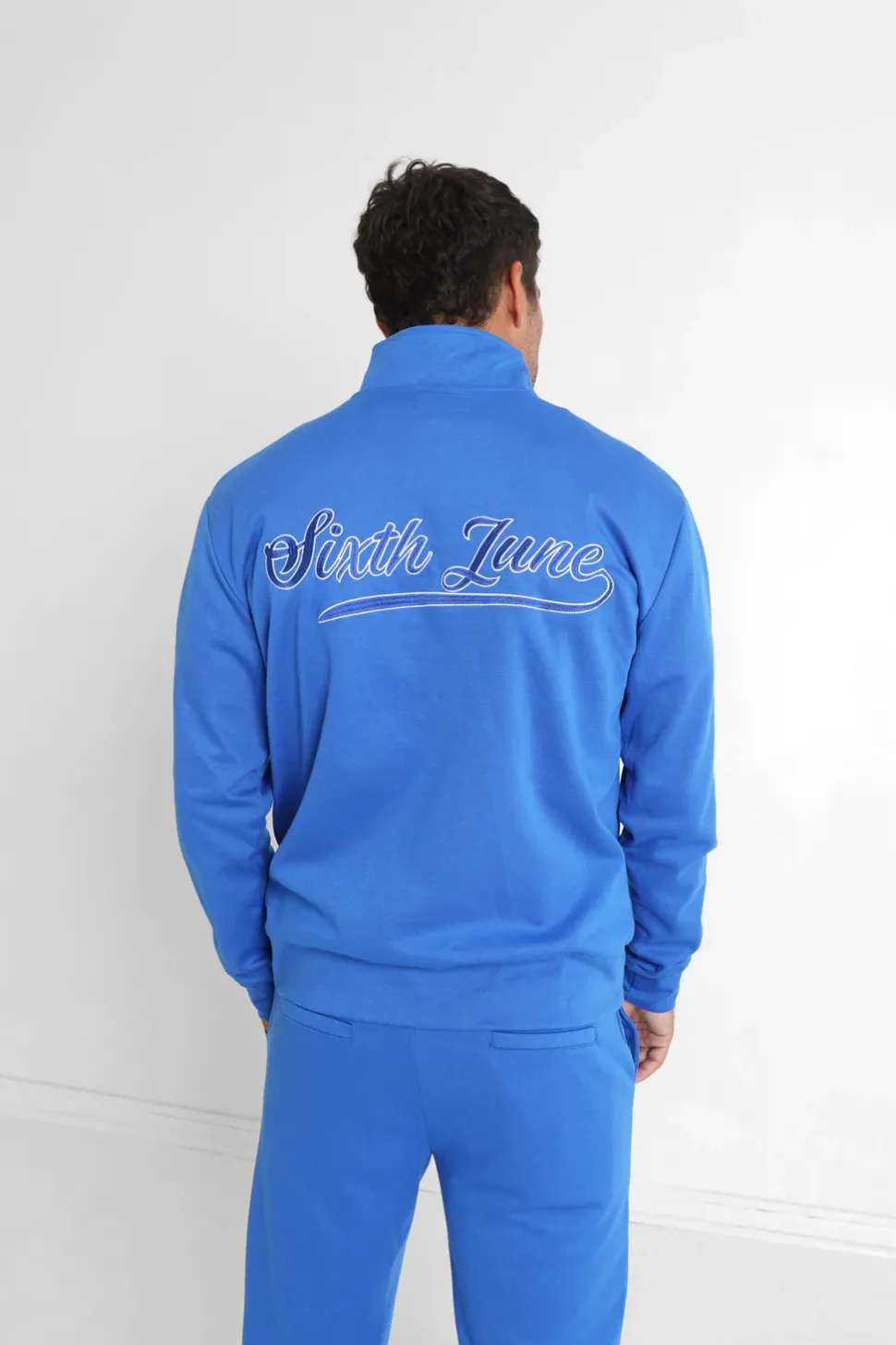 Sweatshirt Retro Logo Bleu Fonce