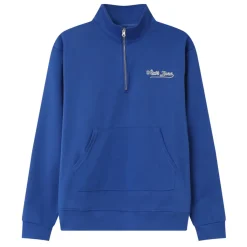 Sweatshirt Retro Logo Bleu Fonce