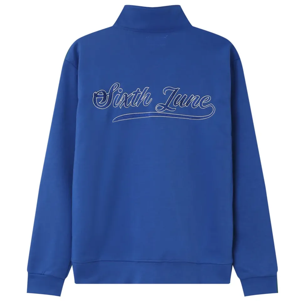 Sweatshirt Retro Logo Bleu Fonce