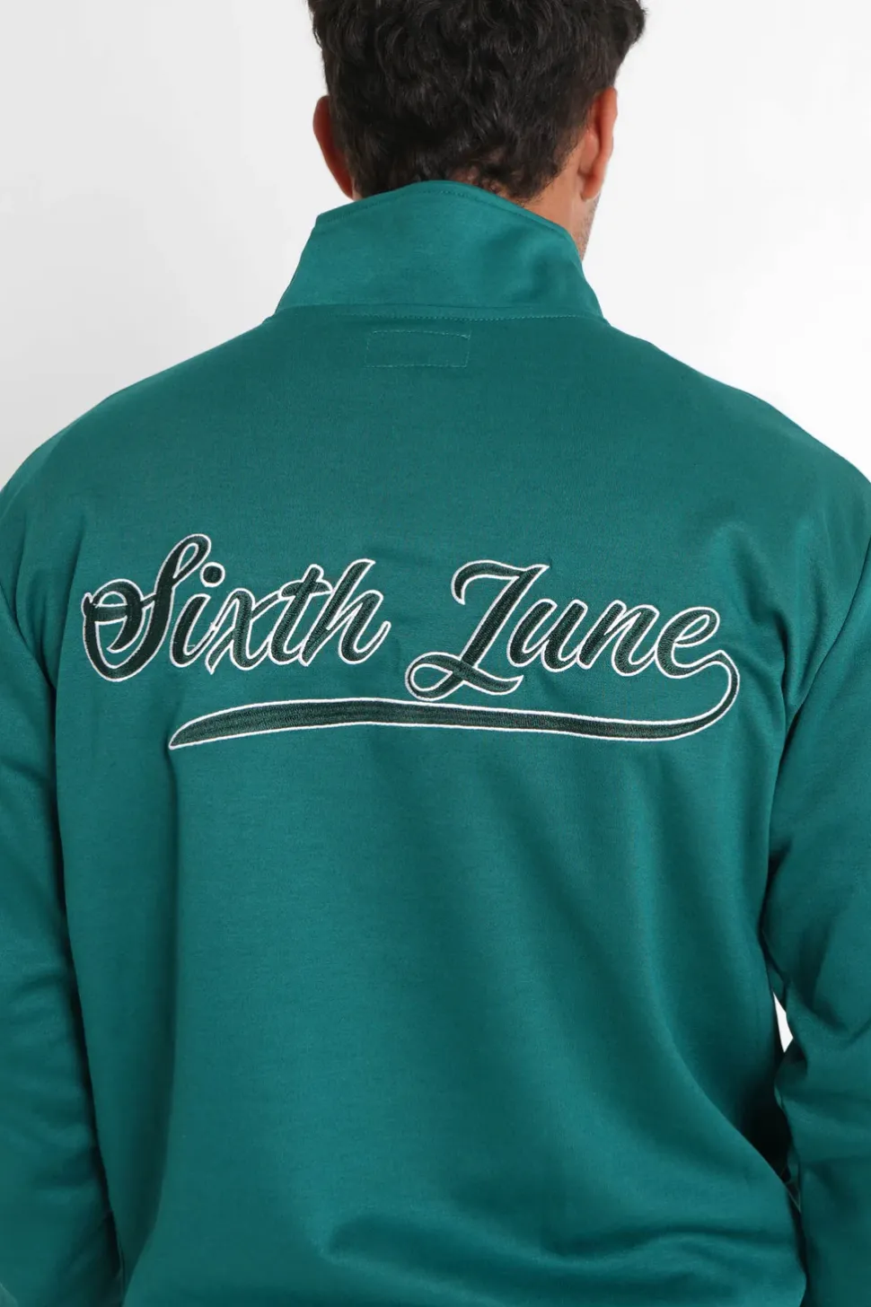 Sweatshirt Retro Logo Vert Fonce