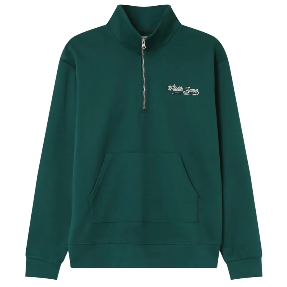 Sweatshirt Retro Logo Vert Fonce