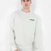 Sweatshirt Soft Logo Brode Vert Clair