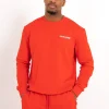 Sweatshirt Soft Logo Brode Rouge