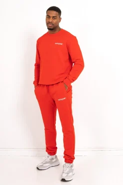 Sweatshirt Soft Logo Brode Rouge