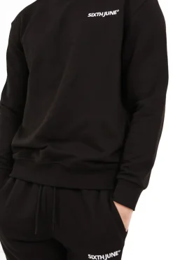 Sweatshirt Soft Logo Brode Noir
