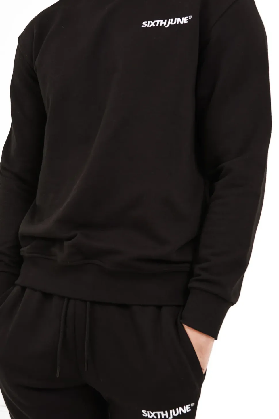 Sweatshirt Soft Logo Brode Noir