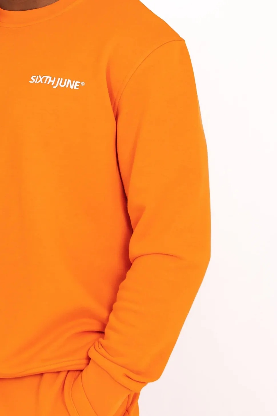 Sweatshirt Soft Logo Brode Orange