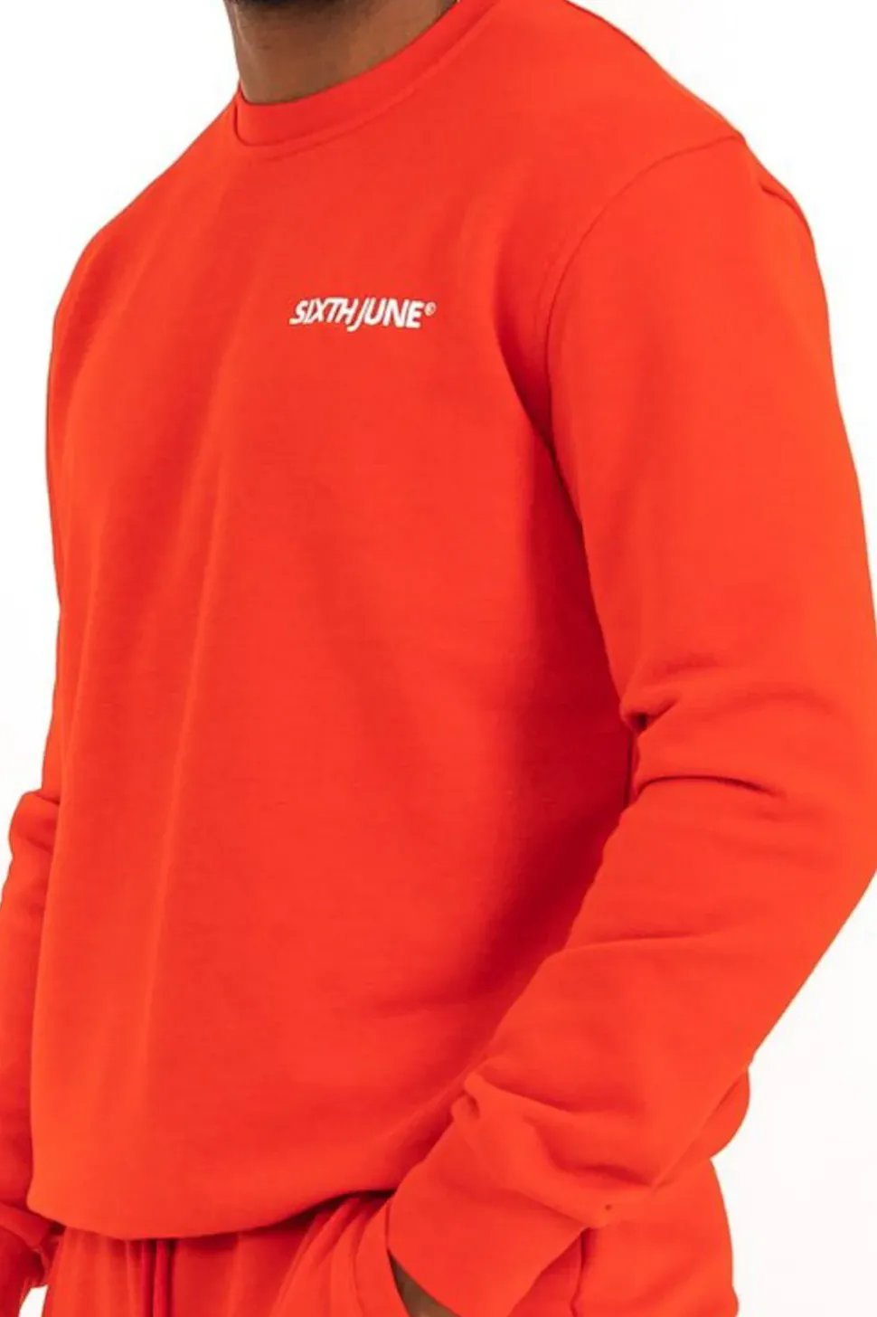 Sweatshirt Soft Logo Brode Rouge