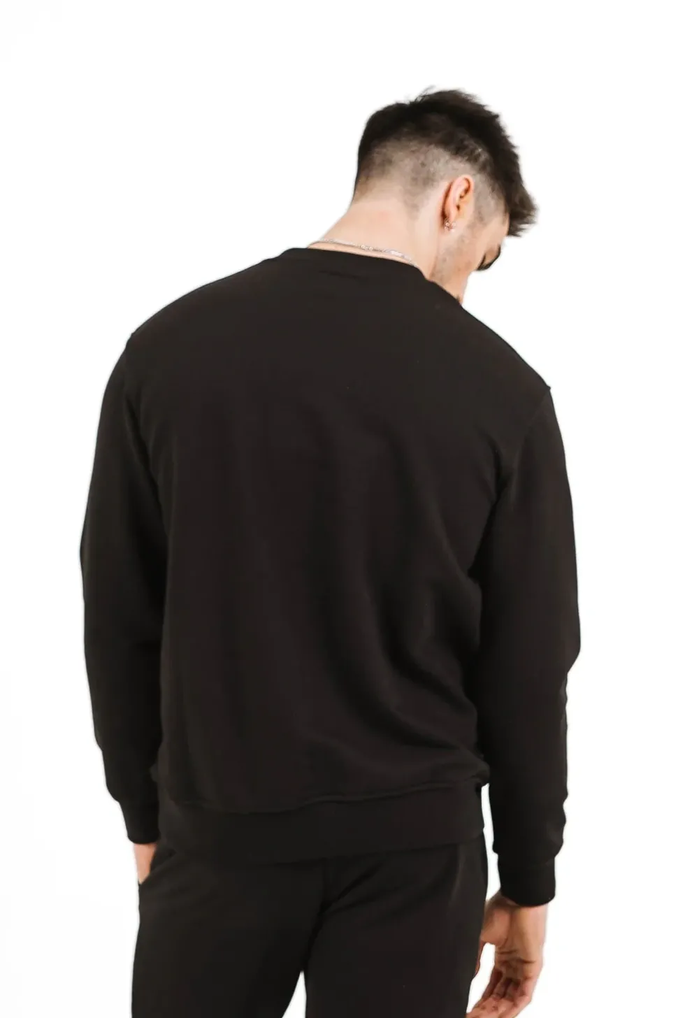 Sweatshirt Soft Logo Brode Noir