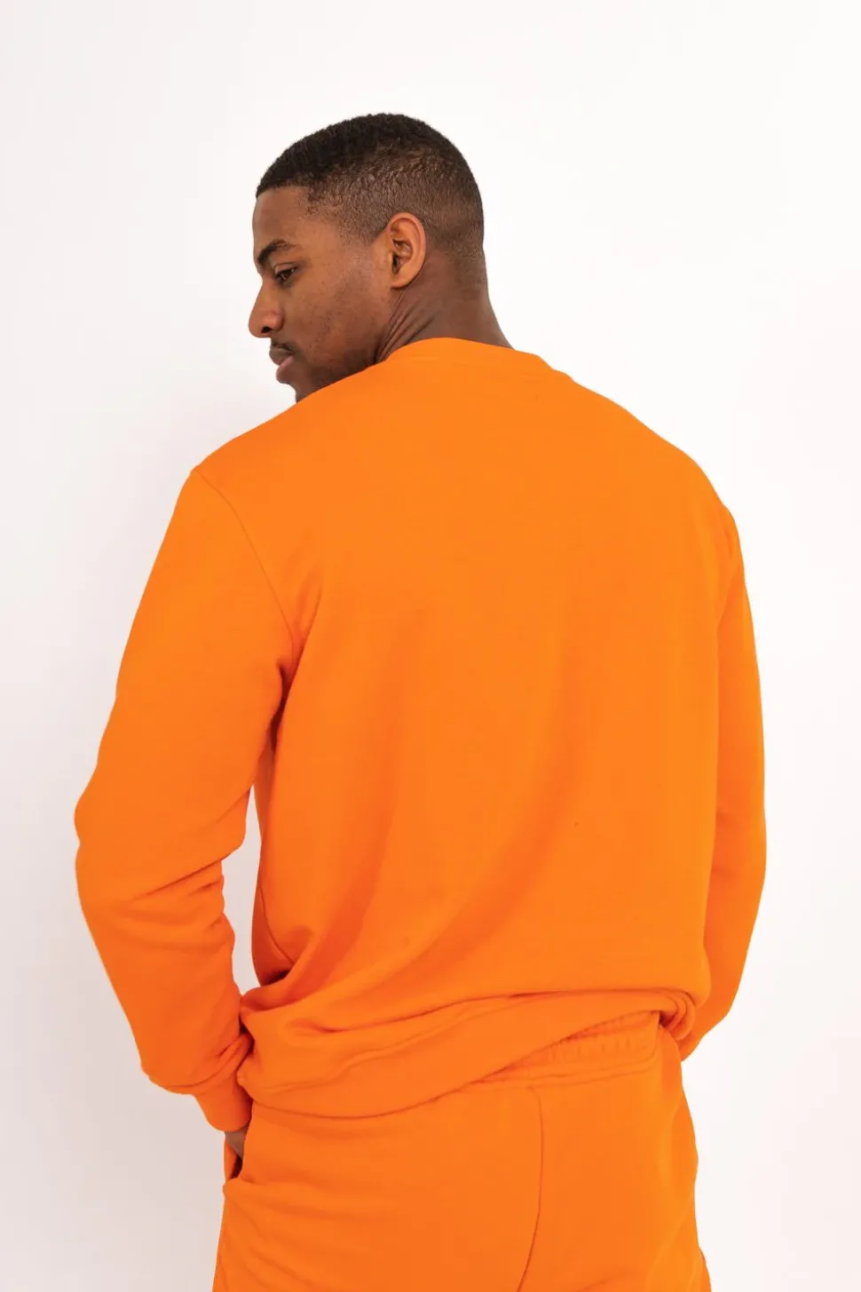Sweatshirt Soft Logo Brode Orange