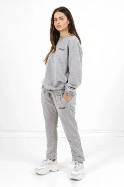 Sweatshirt Soft Logo Brode Gris