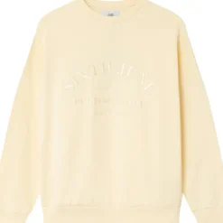 Sweatshirt Ton Sur Ton Jaune Clair