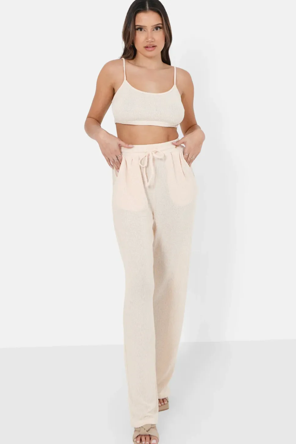 Top Bretelles Bijou Cotele Beige