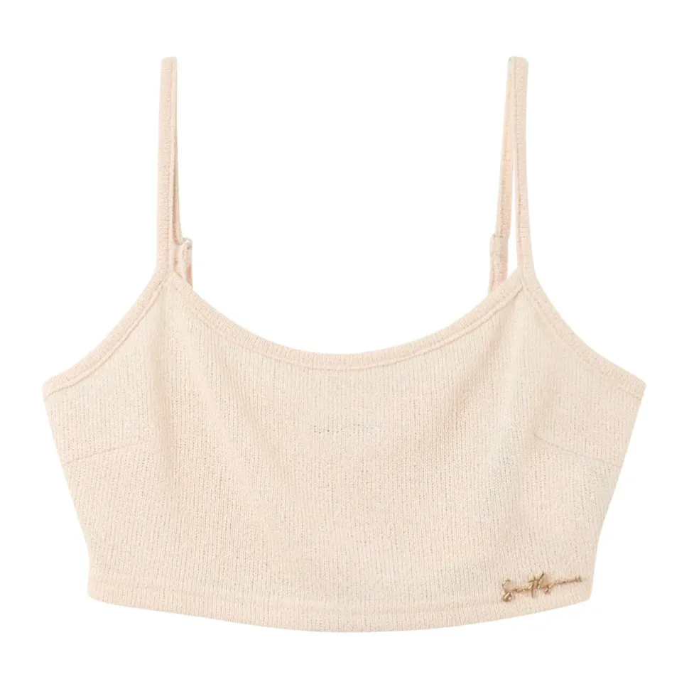 Top Bretelles Bijou Cotele Beige