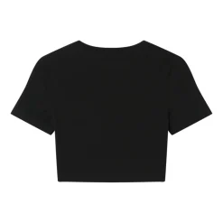 Top Coeur Brode Noir