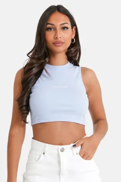 Top Court Cotele Bleu Clair