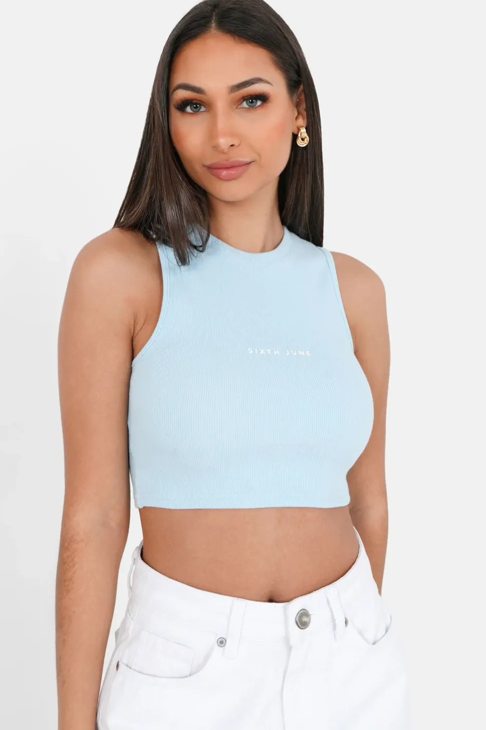 Top Court Cotele Logo Bleu Clair