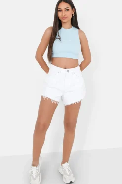 Top Court Cotele Logo Bleu Clair