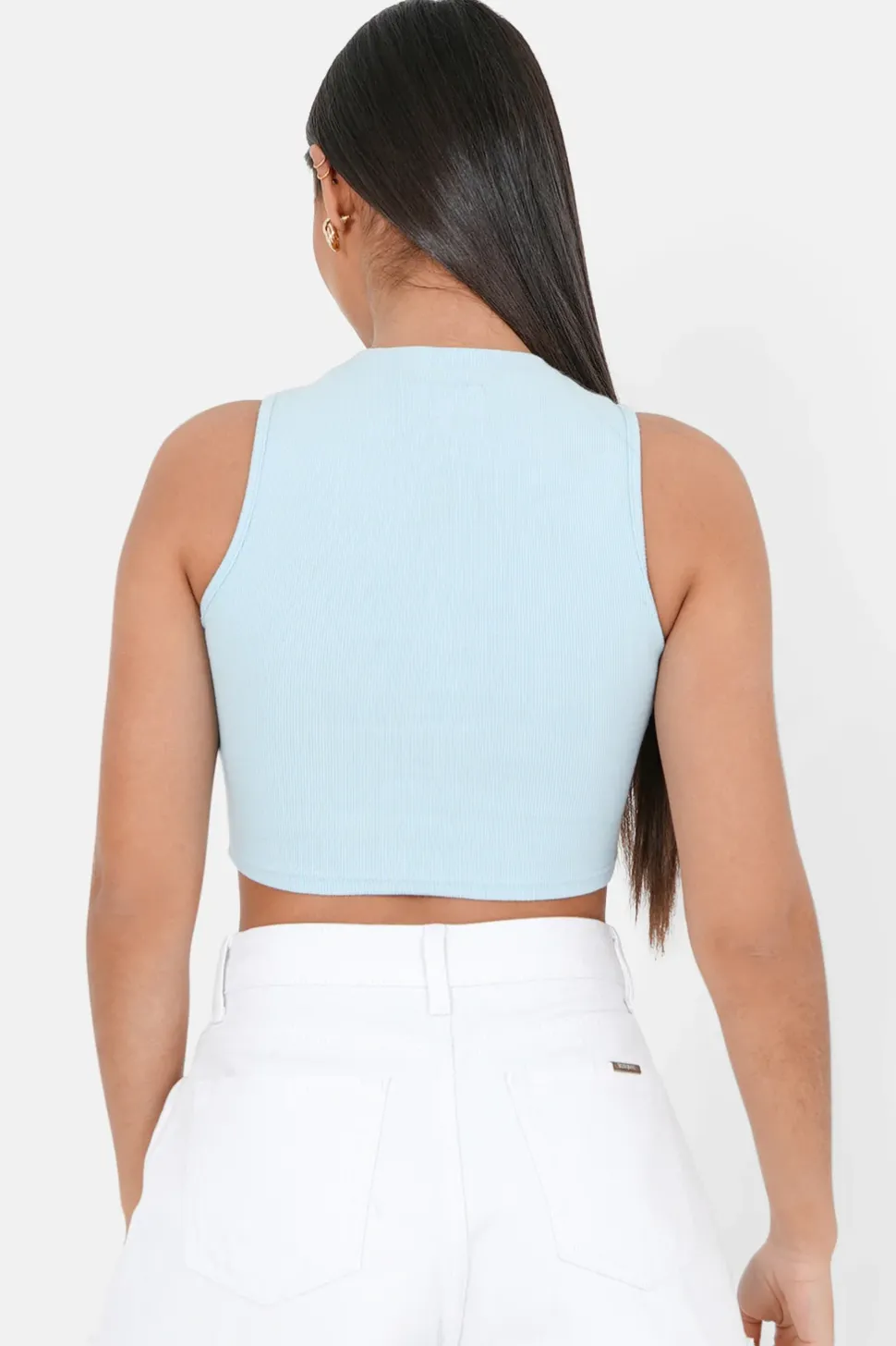 Top Court Cotele Logo Bleu Clair