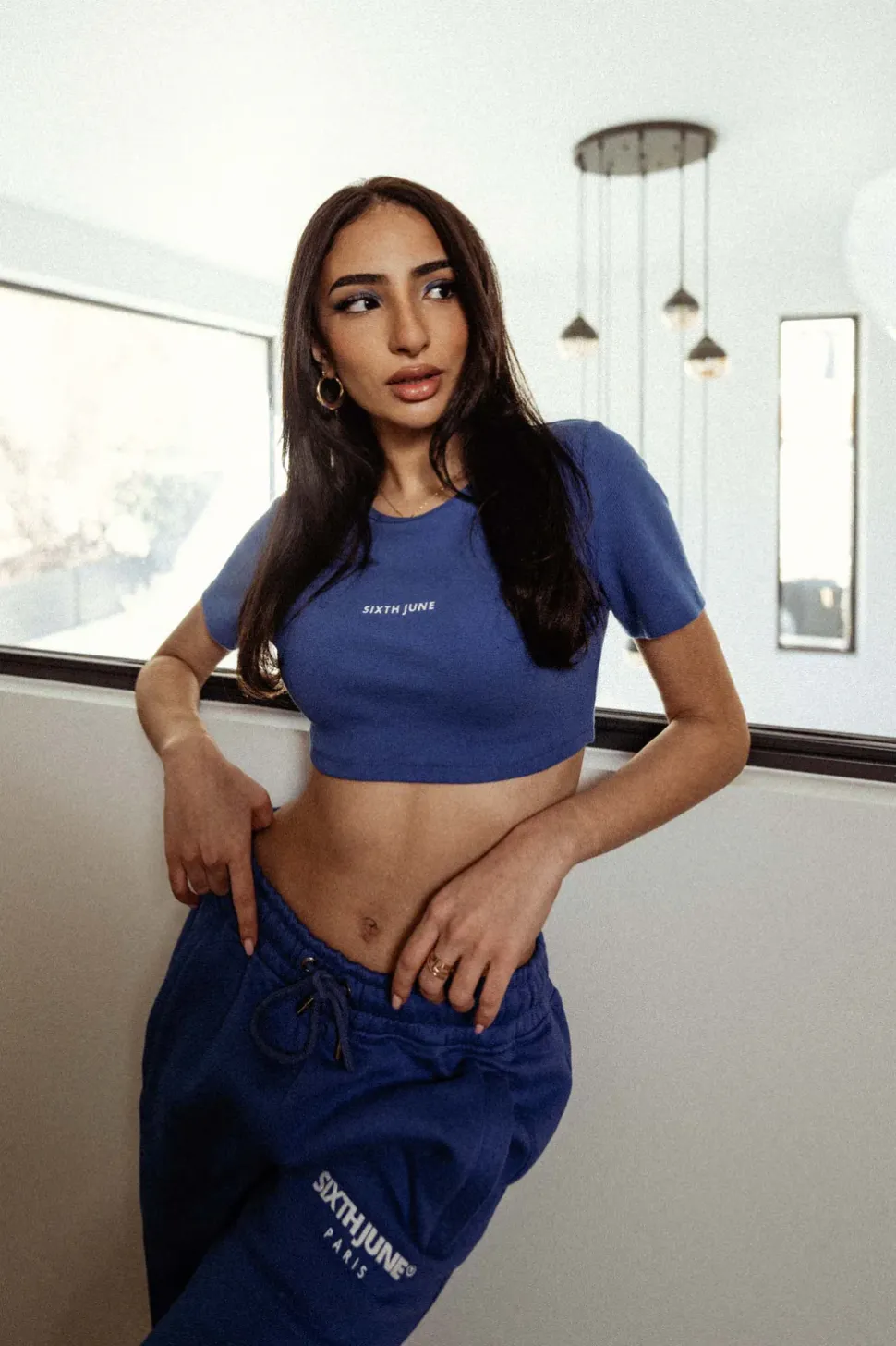 Top Court Cotele Logo Bleu Fonce