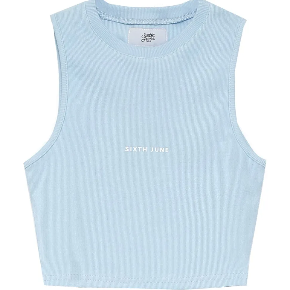 Top Court Cotele Logo Bleu Clair