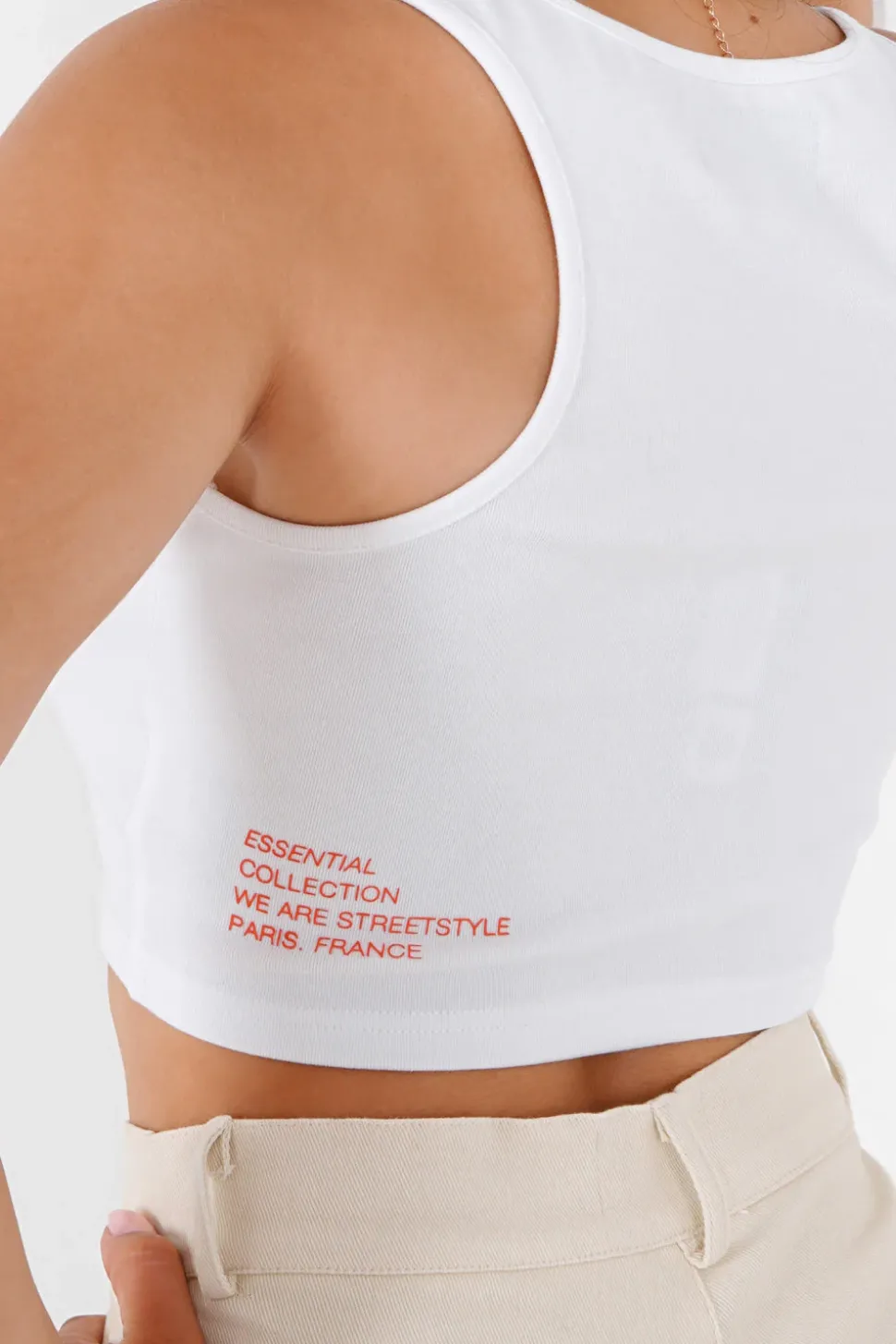 Top Court Logo Imprime Blanc