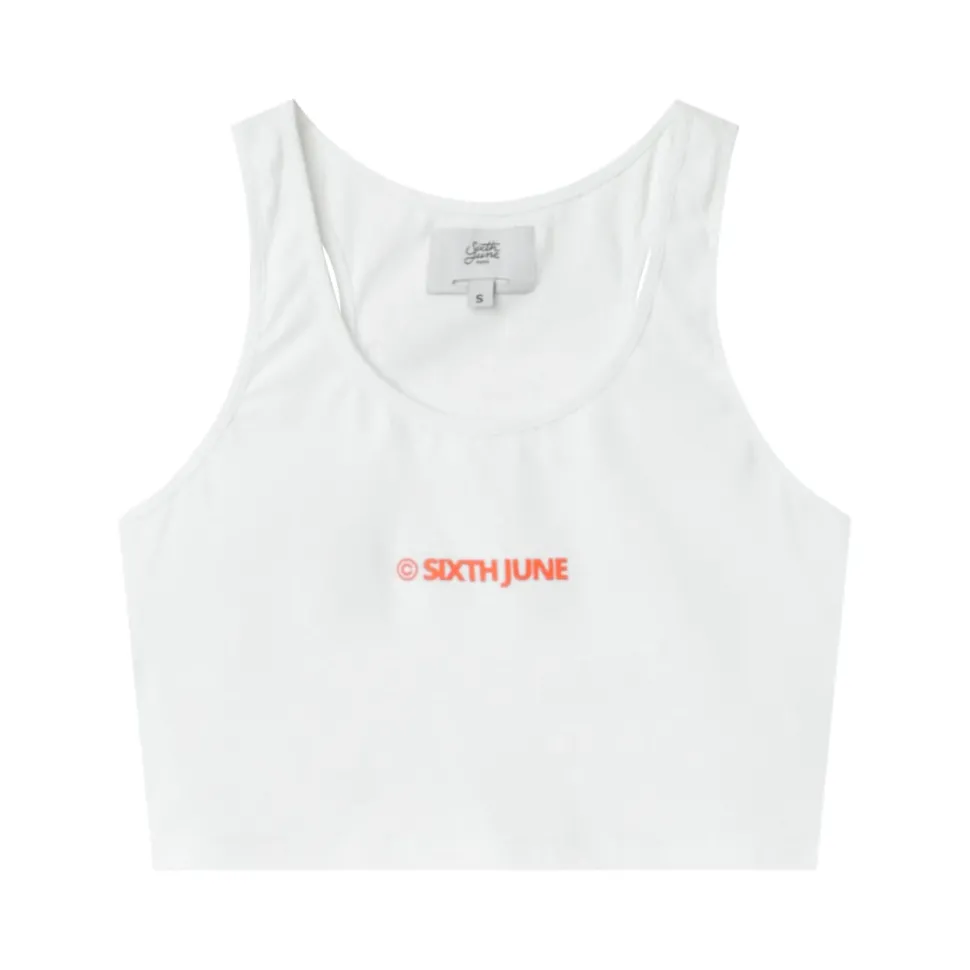 Top Court Logo Imprime Blanc