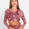 Top Court Mesh Encore Rose