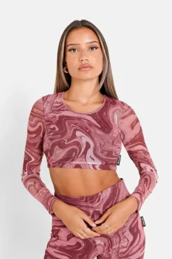 Top Court Mesh Encore Rose