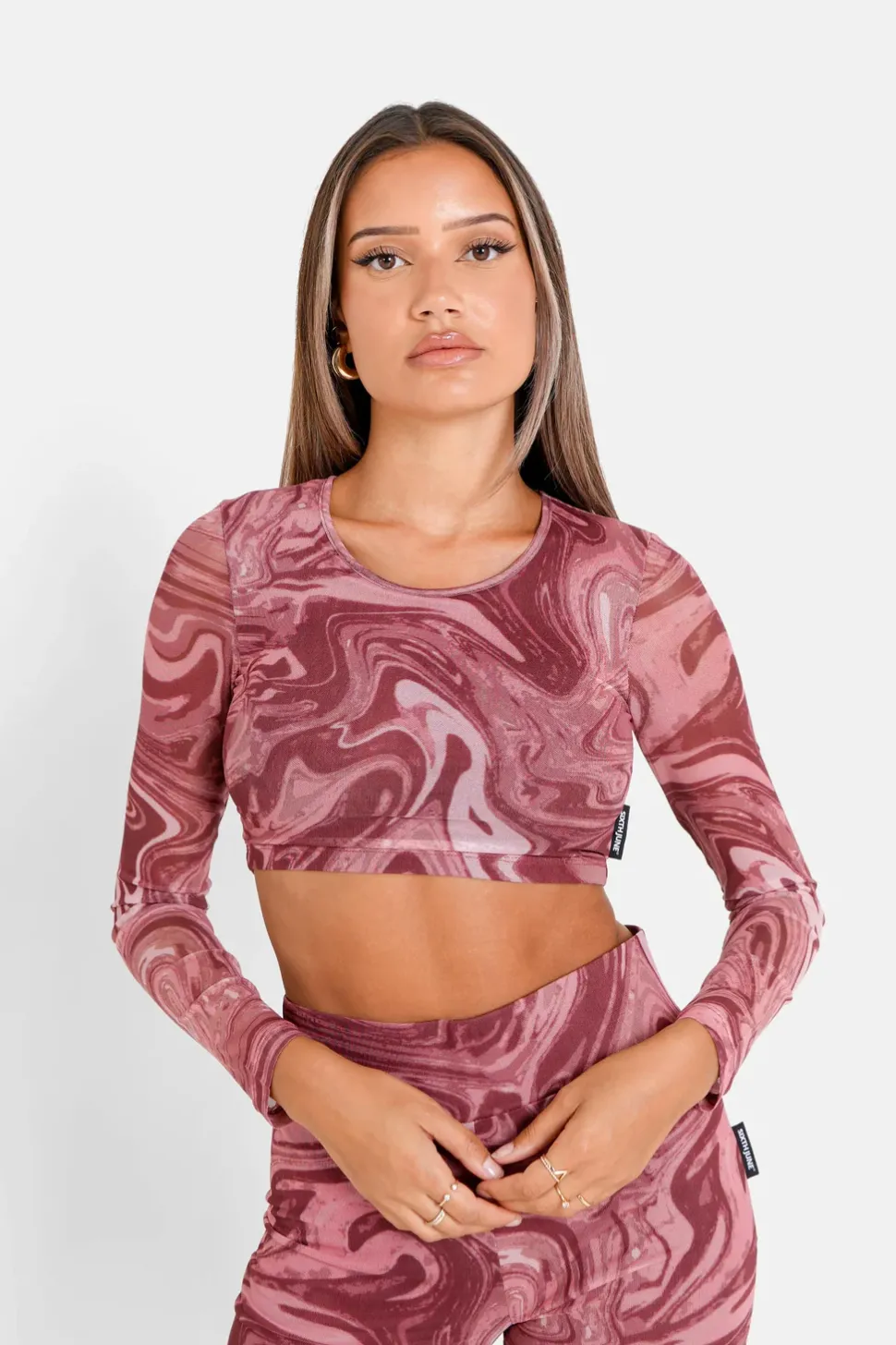 Top Court Mesh Encore Rose
