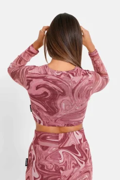 Top Court Mesh Encore Rose