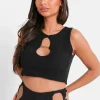 Top Court Ouverture Bijou Noir