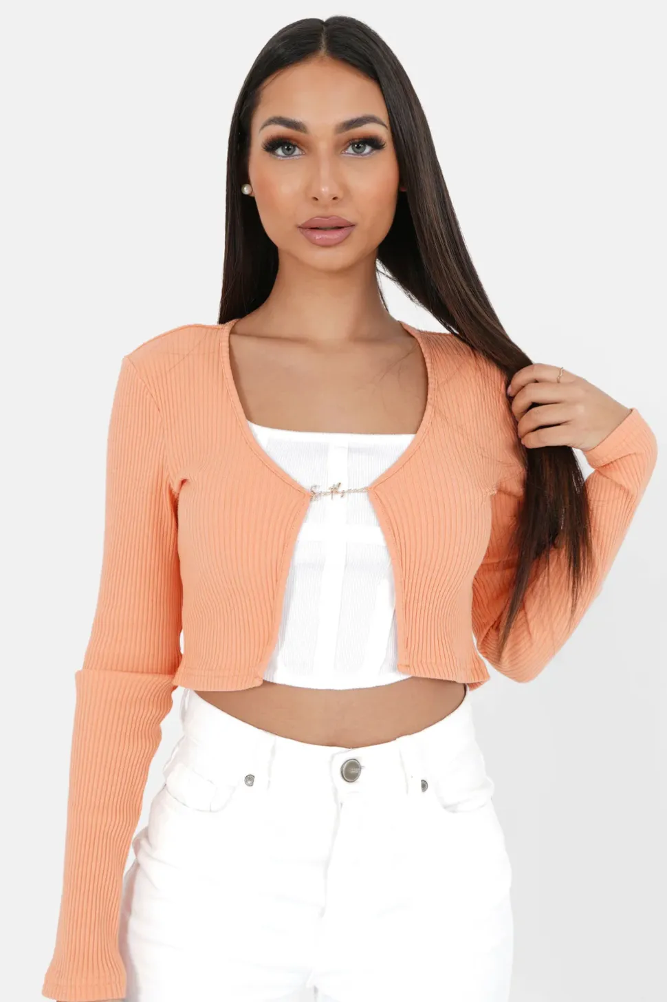 Top Court Ouverture Bijou Devant Orange