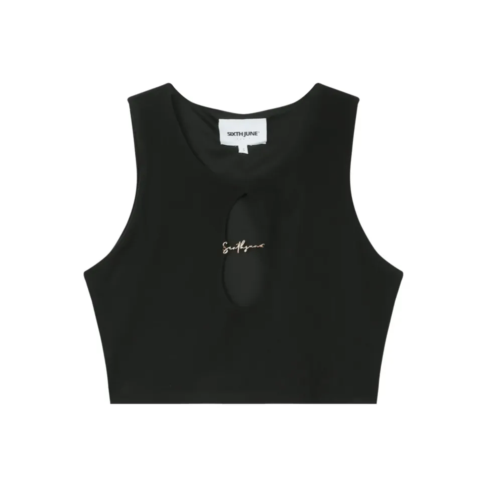 Top Court Ouverture Bijou Noir