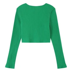 Top Court Ouverture Bijou Devant Vert