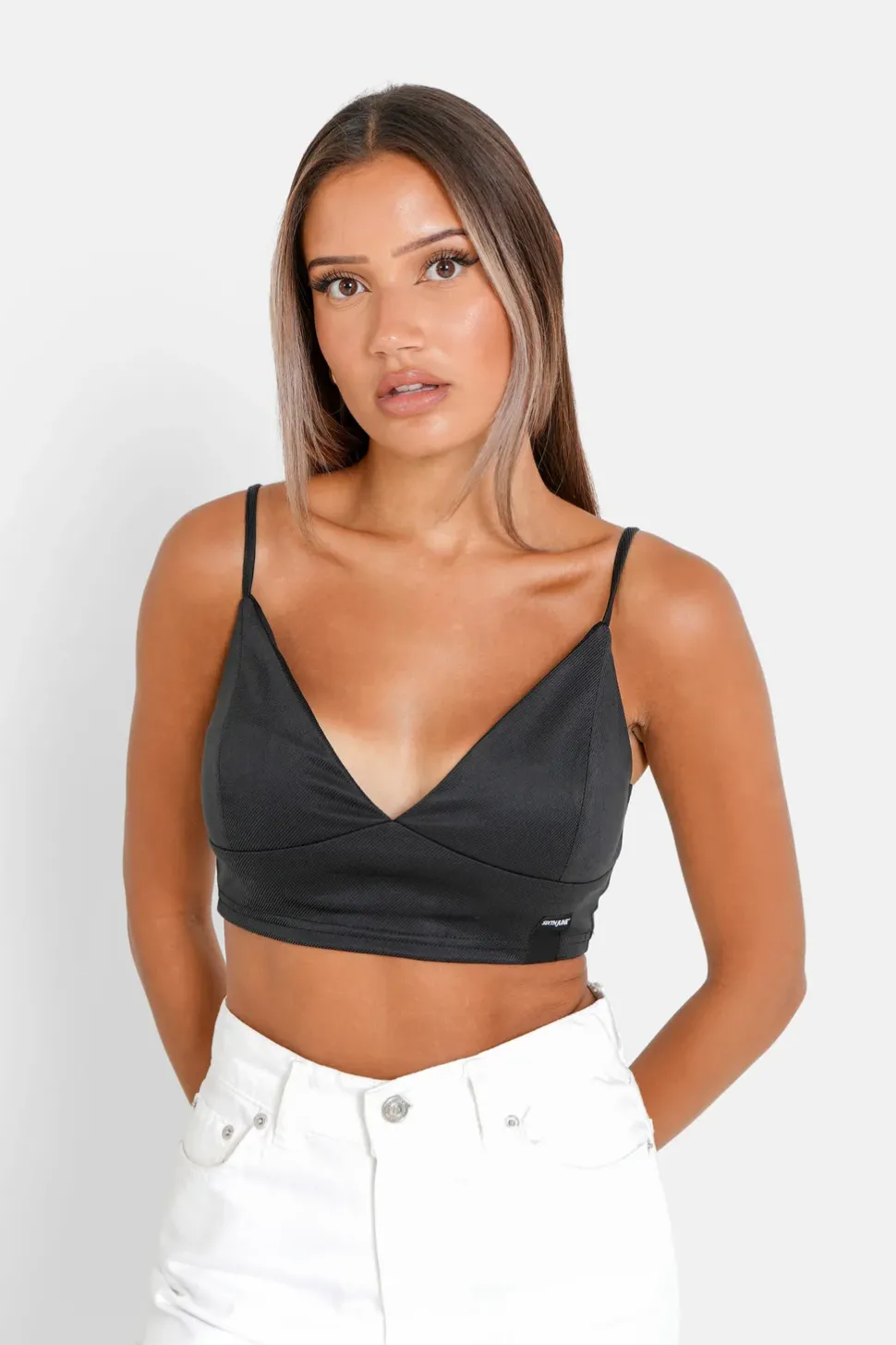Top Court Satine Noir