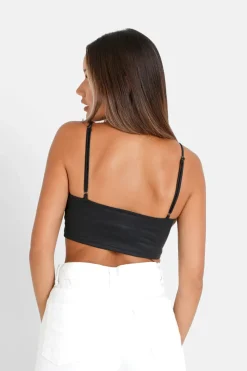 Top Court Satine Noir