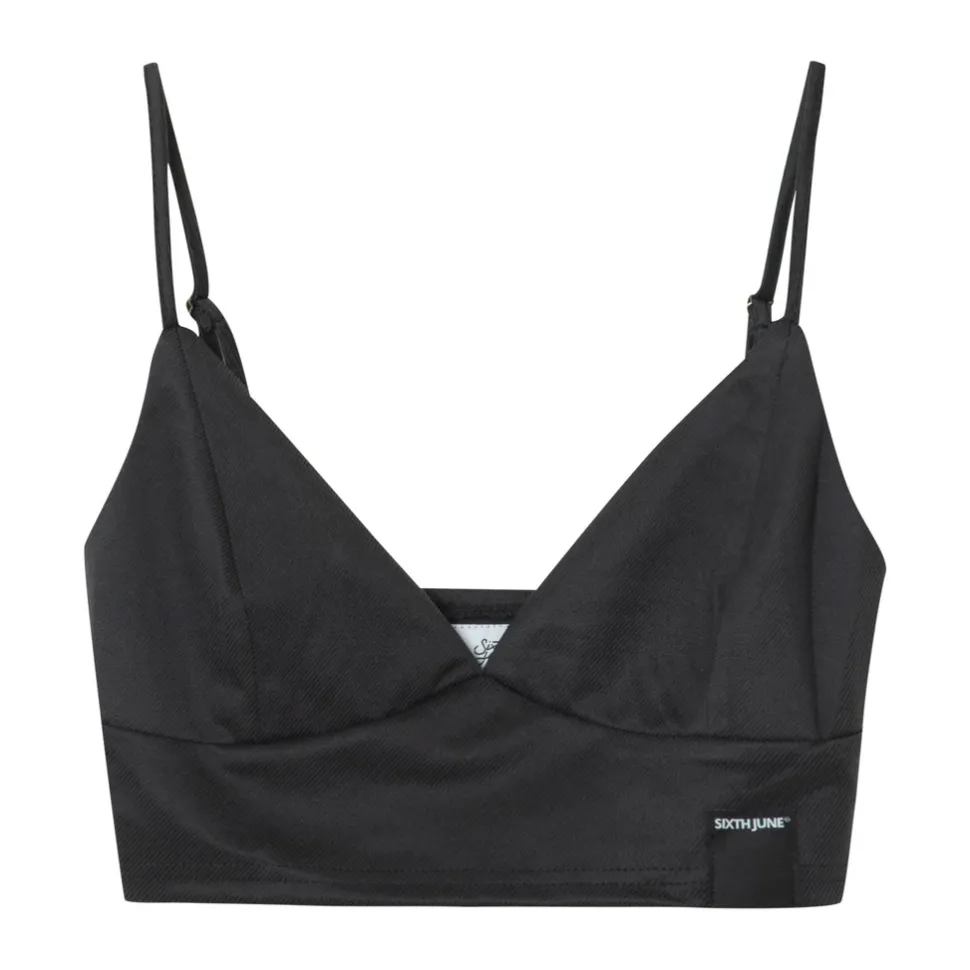 Top Court Satine Noir
