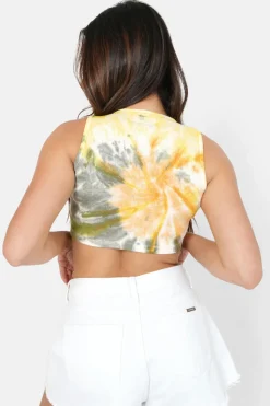 Top Court Tie Dye Spiral Orange