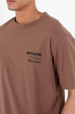 T-Shirt Barcode Marron