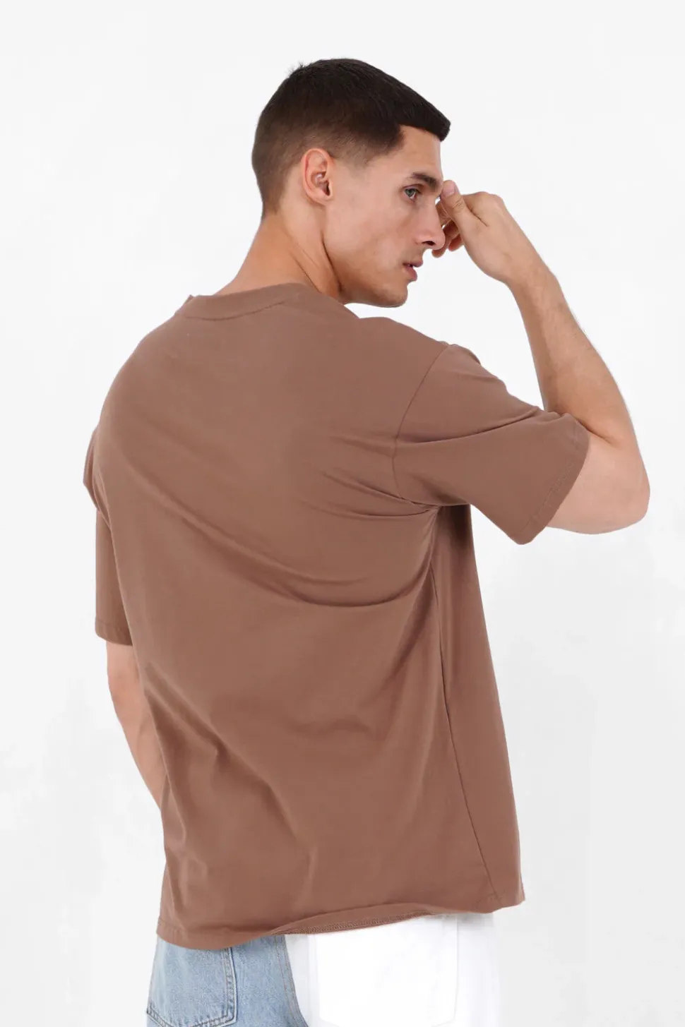 T-Shirt Barcode Marron