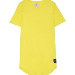 T-Shirt Bas Arrondi Jaune