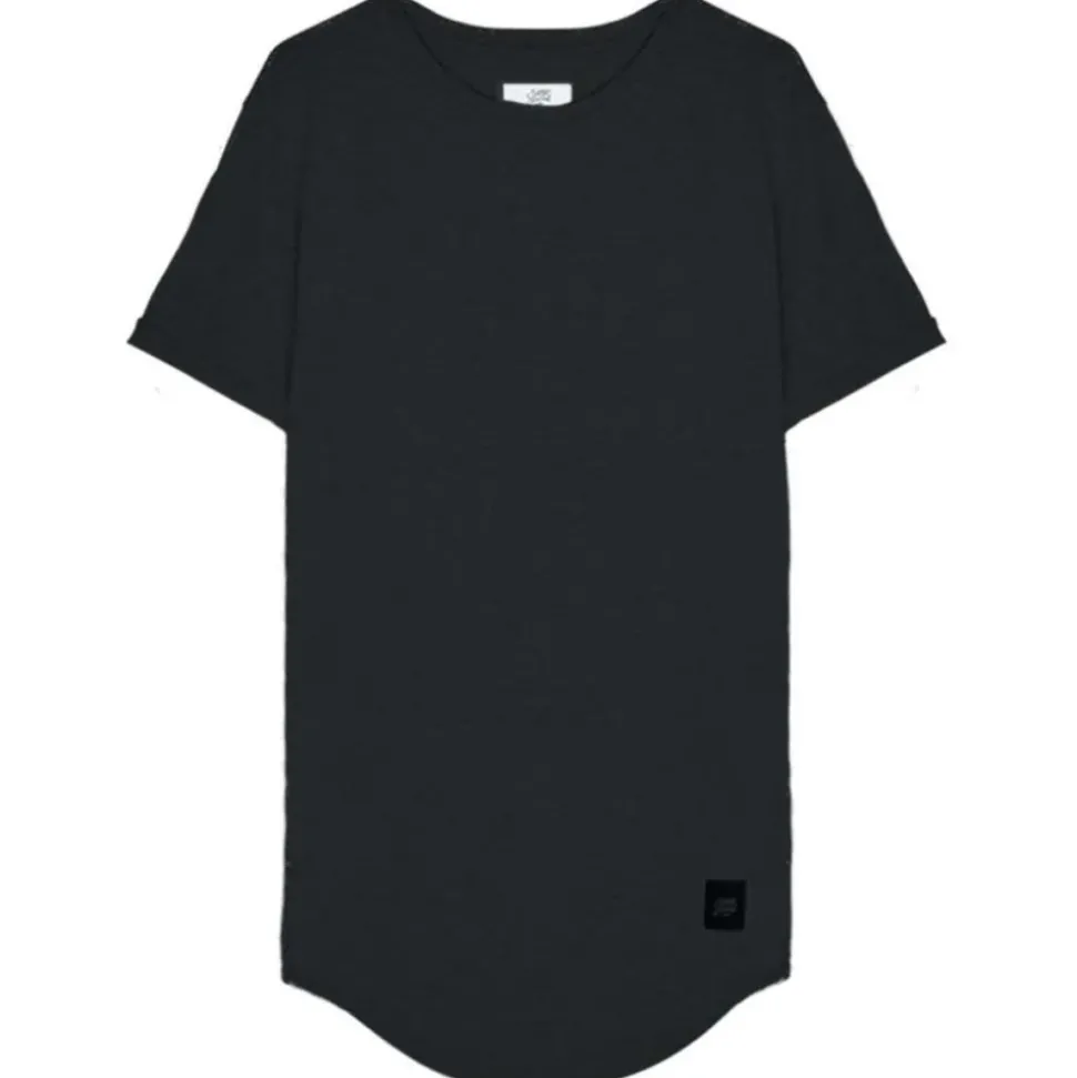 T-Shirt Bas Arrondi Noir